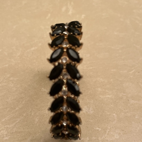 Forever 21 Stretch black bracelet black cuff dressy - Picture 2 of 3